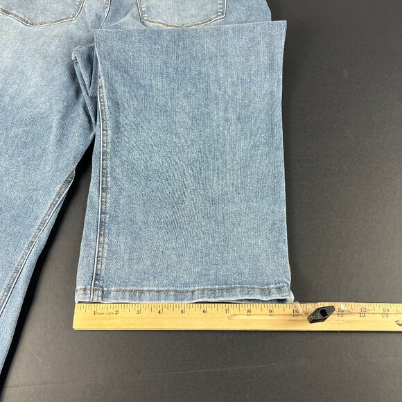 Judy Blue Jeans Women's 34x23* Wide Leg Crop High Rise Blue Stretch Denim Tag 32 - Picture 11 of 16